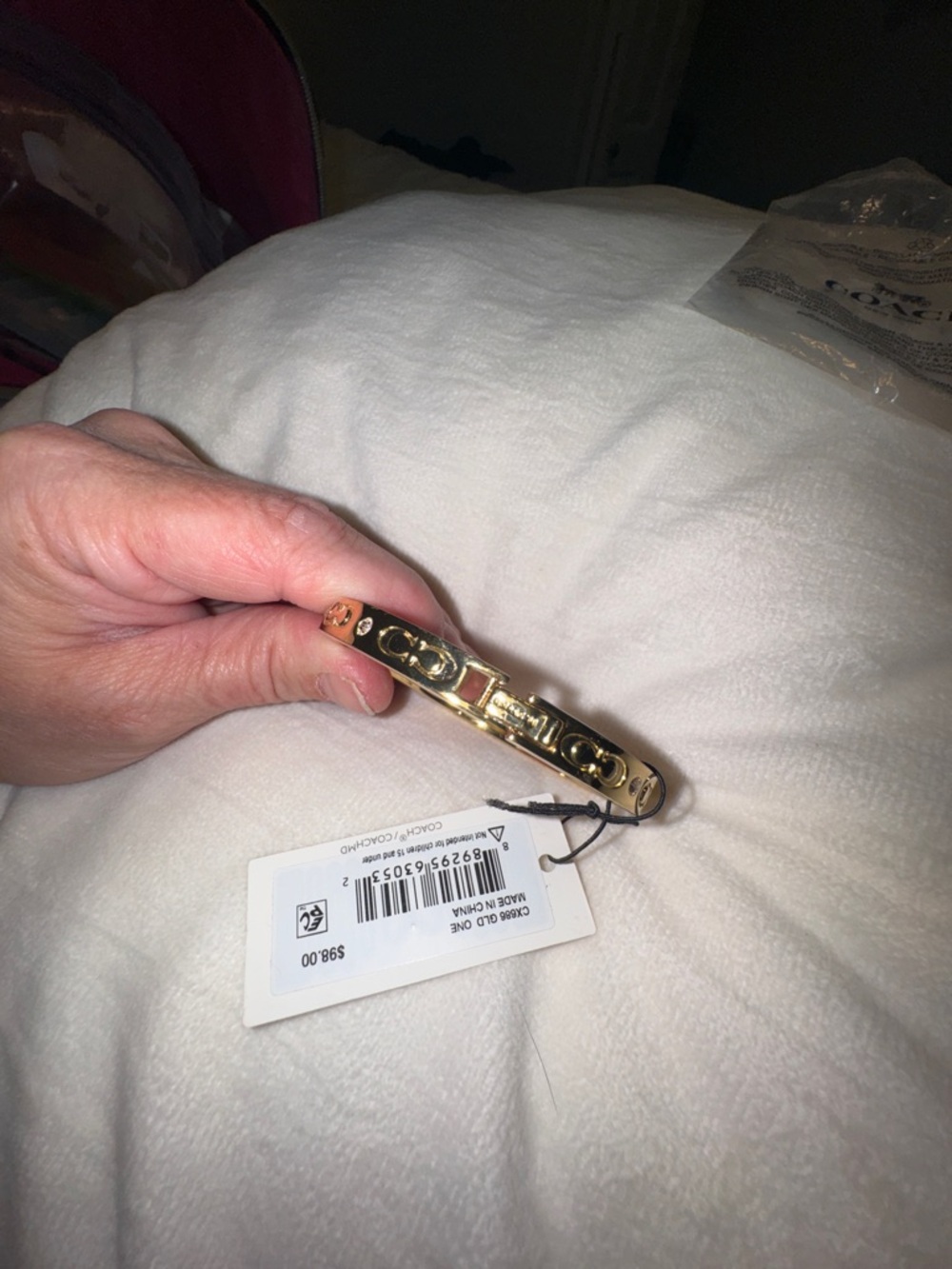 Coach Gold Tone Women’s Bracelet - Elegant Gold Finish